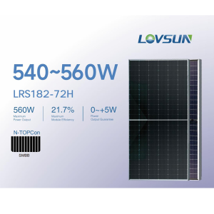 Bifacial Solar Panel TOPCON LRS182-72H 540-560W